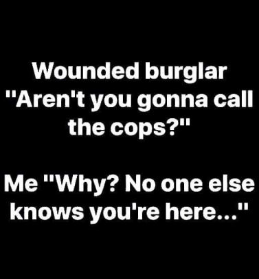 wounded burglar