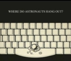 astronauts hang out